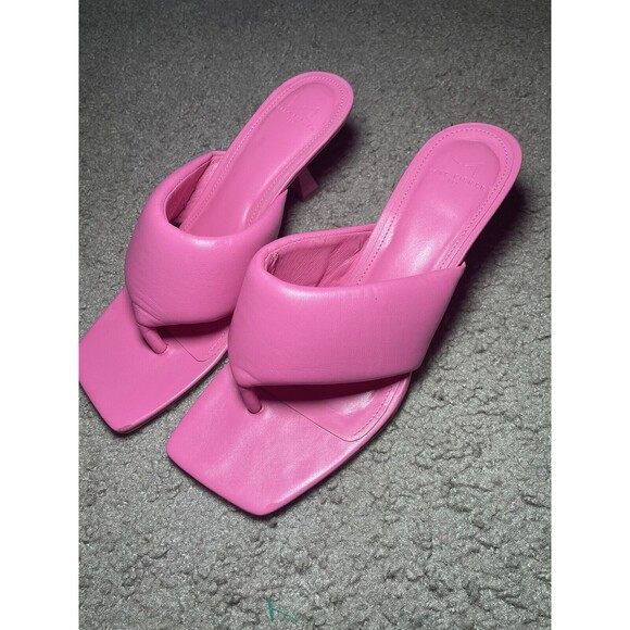 Marc Fisher Shoes - Marc Fisher Cici Pink Kitten Heel Heeled Sandal Size Women's Size 8